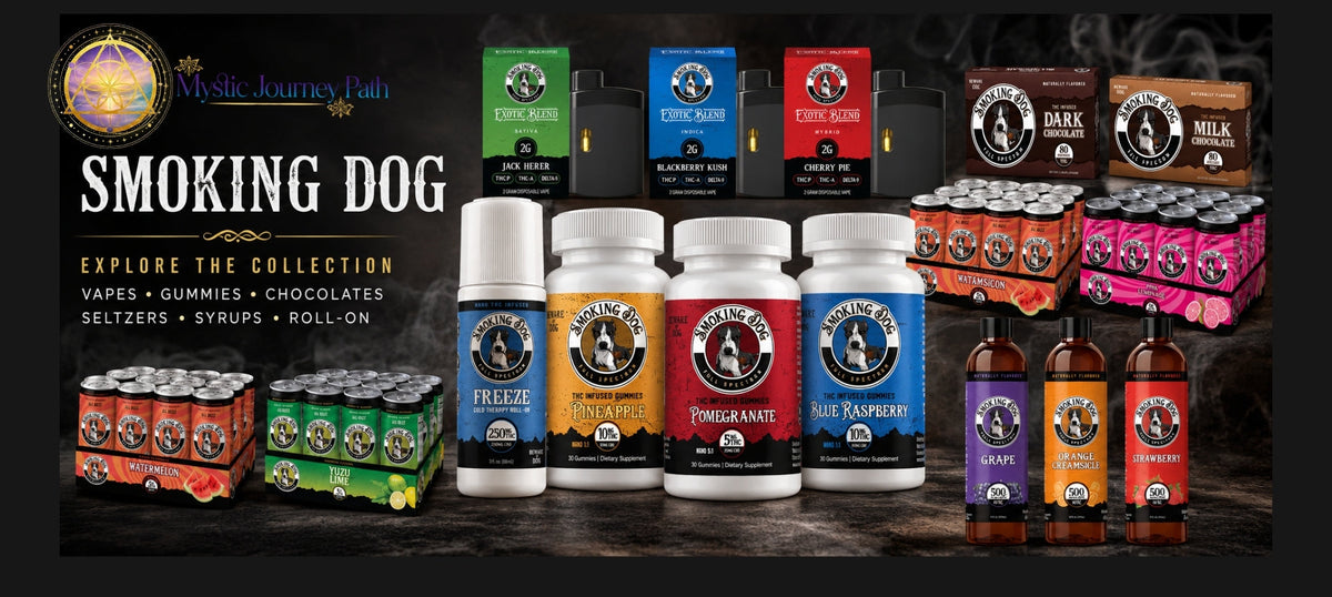 Smoking Dog Banner - Mystic Journey Path