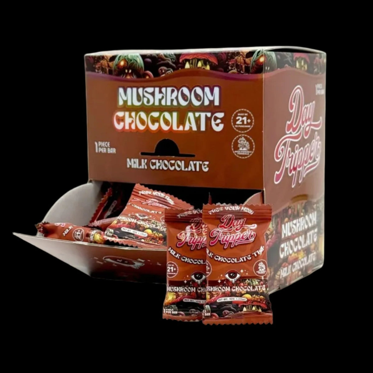 1 Piece Artisan Chocolate Bar (Gravity Fed Display) - 30 Bars/Case - Mystic Journey Path