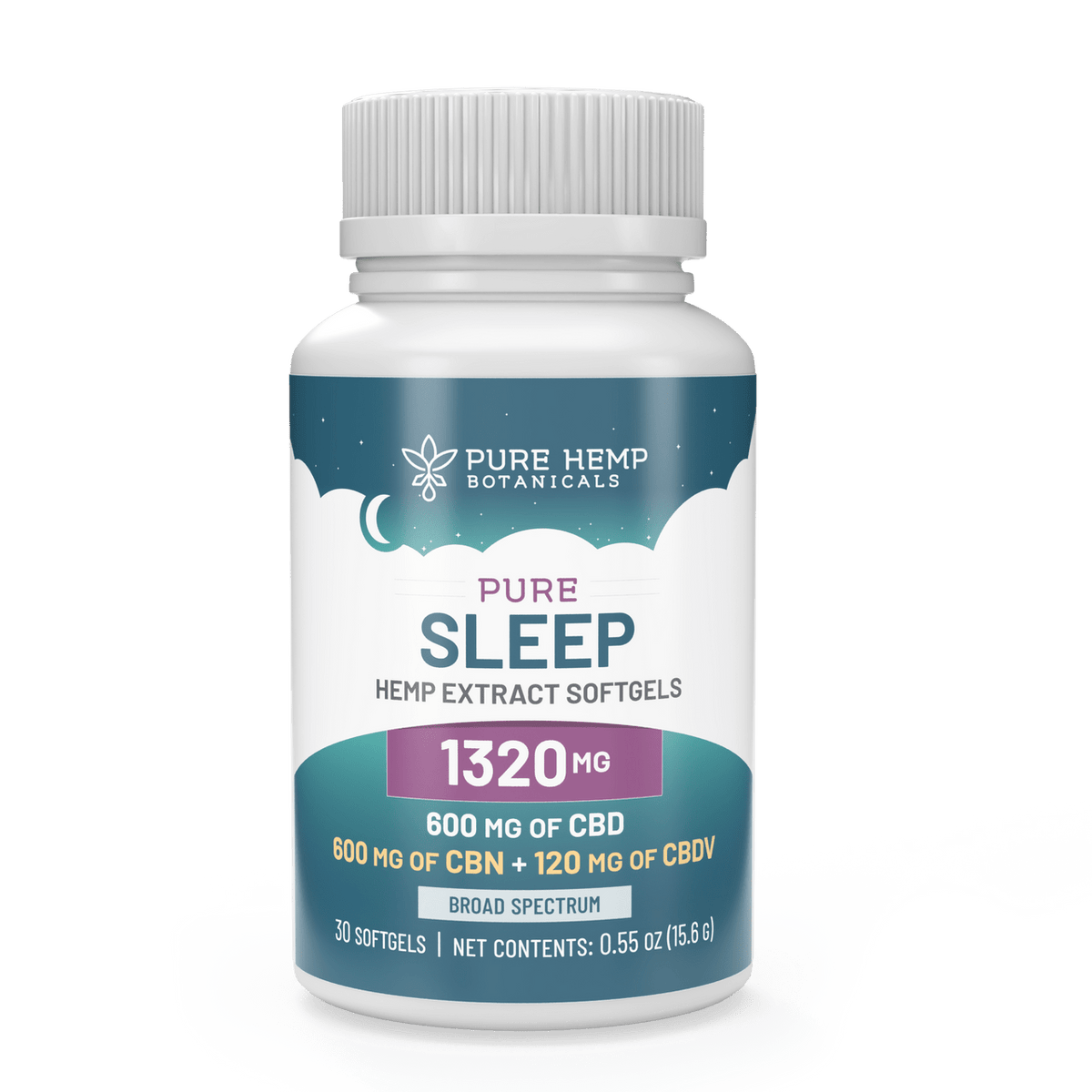 1320mg Pure Sleep CBD Softgels - Tree Spirit Wellness