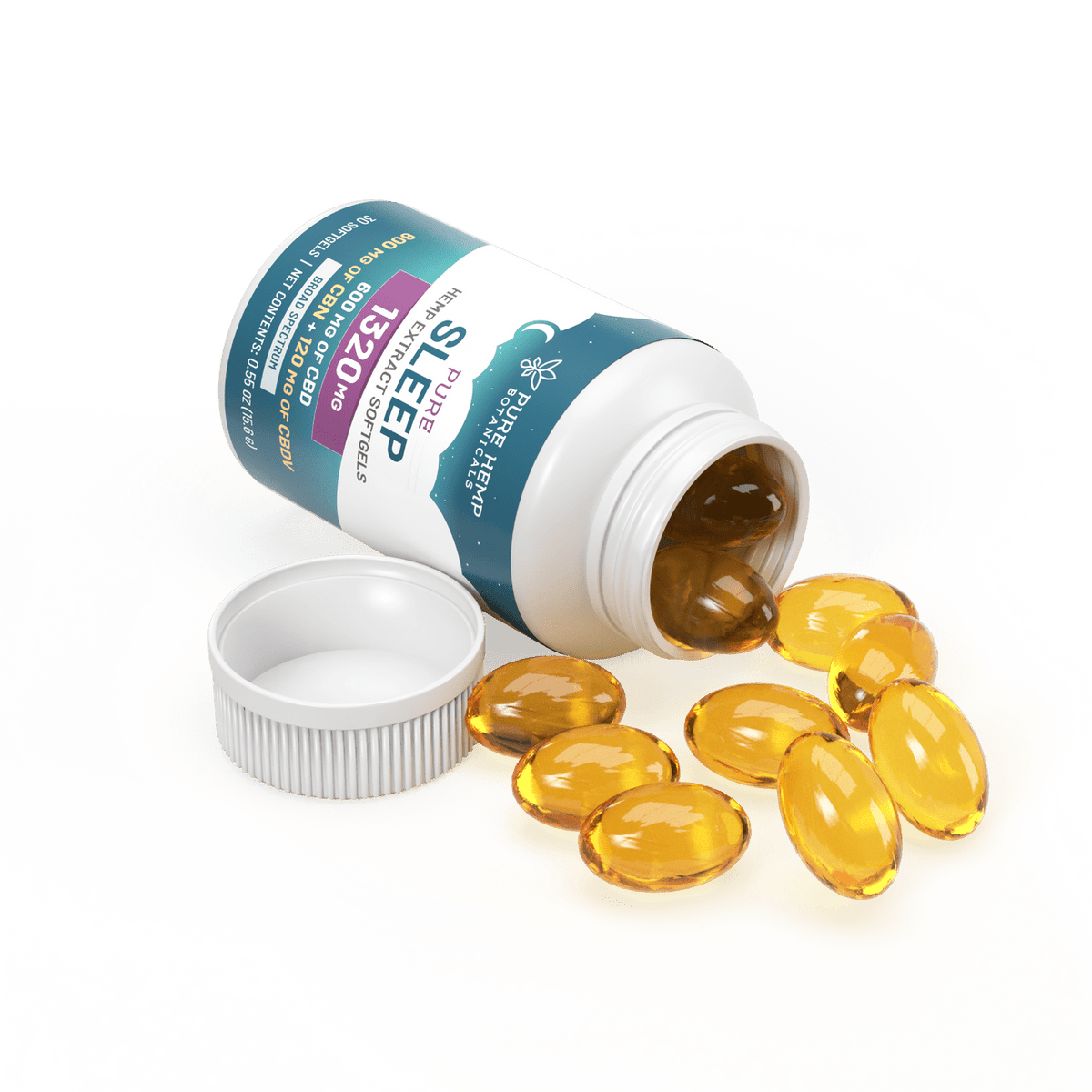 1320mg Pure Sleep CBD Softgels - Tree Spirit Wellness