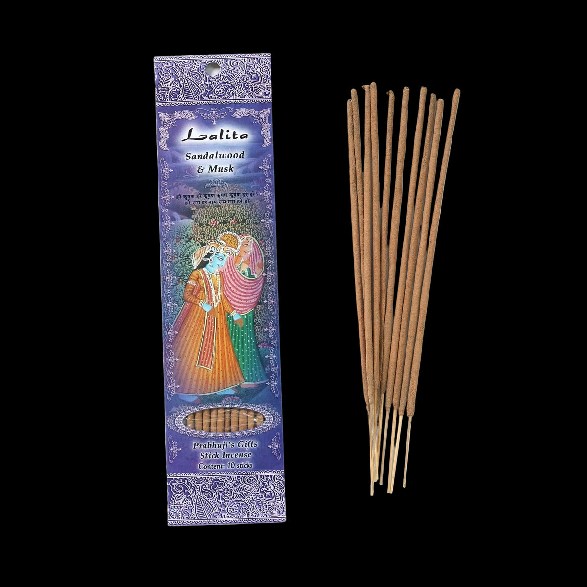 Prabhuji Incense Sticks Lalita - Sandalwood and Musk - Mystic Journey Path