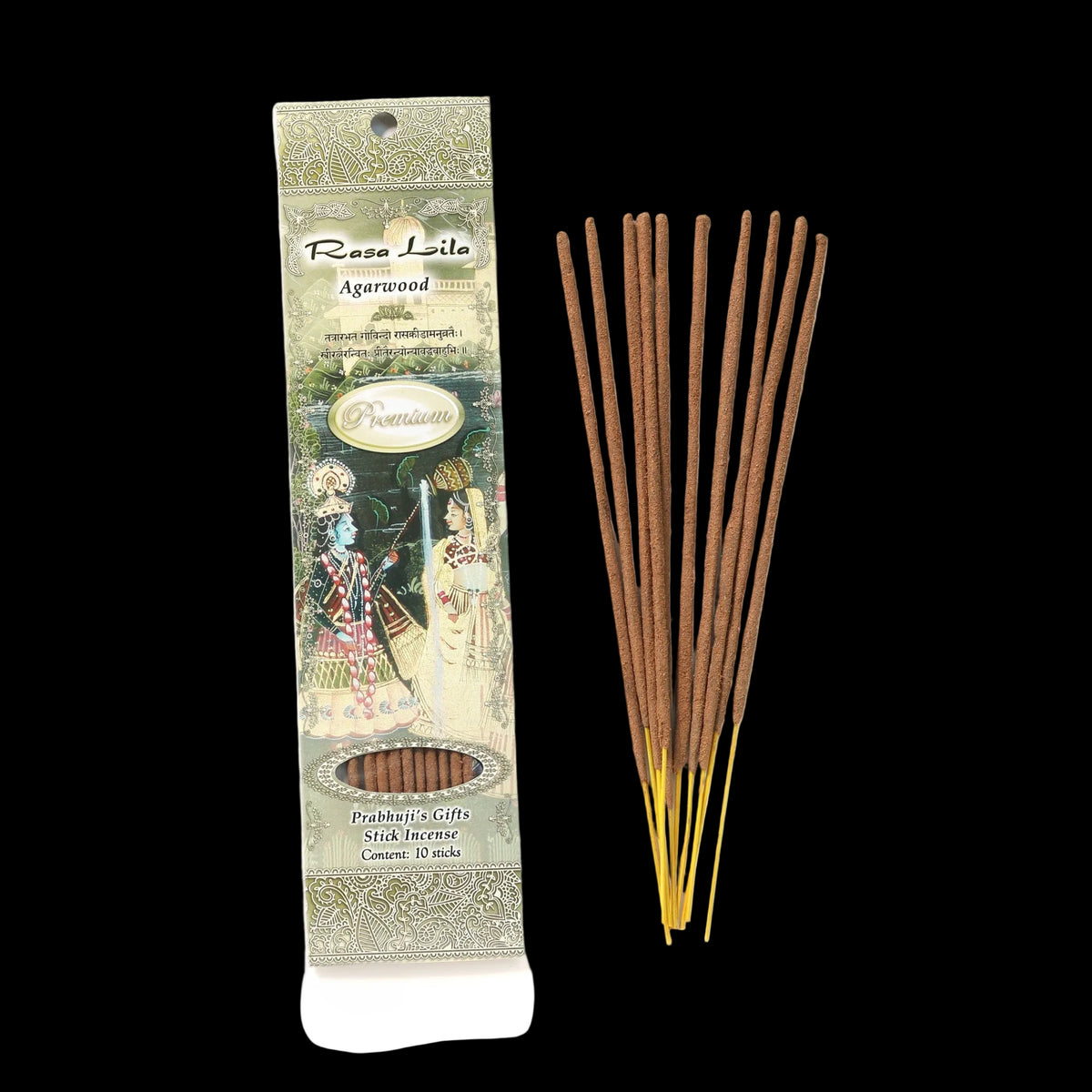 Prabhuji Incense Sticks Rasa Lila - Premium Incense - Agarwood - Mystic Journey Path