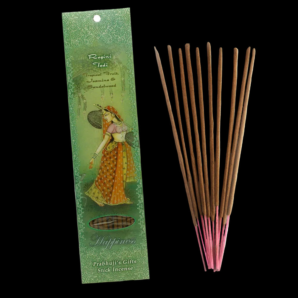 Prabhuji Incense Sticks Ragini Todi - Tropical Fruit, Jasmine, and Sandalwood - Ecstasy - Mystic Journey Path
