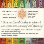 Prabhuji Incense Sticks Sacral Chakra Svadhishtana - Sensuality and Creativity - Mystic Journey Path