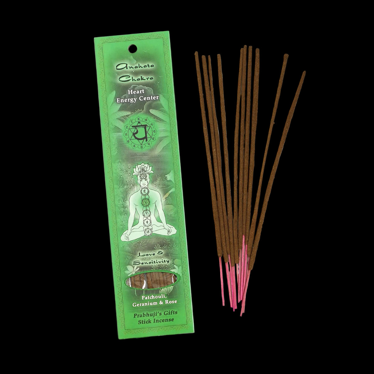 Prabhuji Incense Sticks Heart Chakra Anahata - Love and Sensitivity - Mystic Journey Path