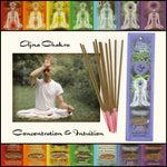 Prabhuji Incense Sticks Third Eye Chakra Ajna - Concentration and Intuition - Mystic Journey Path