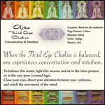 Prabhuji Incense Sticks Third Eye Chakra Ajna - Concentration and Intuition - Mystic Journey Path