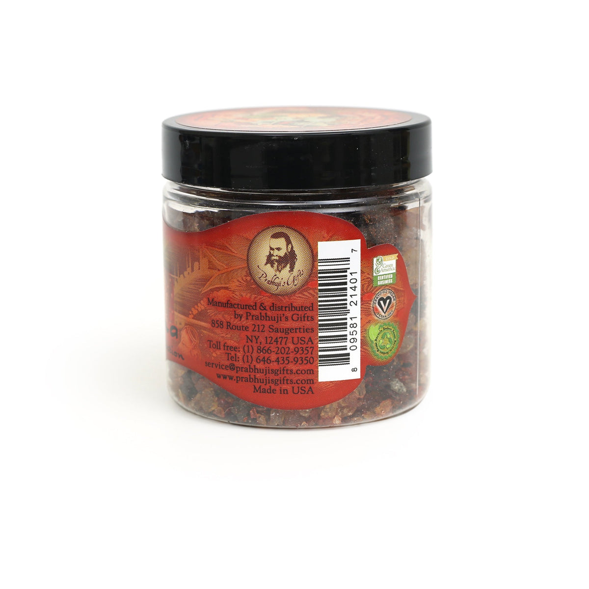 Prabhuji Resin Incense Kama - Love and Attraction - 2.4oz jar  - Mystic Journey Path