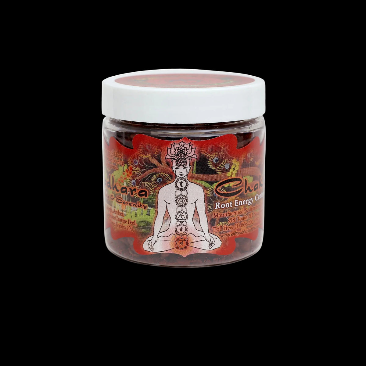 Prabhuji Resin Incense Root Chakra Muladhara - Grounding and Inner Peace - 2.4oz jar  - Mystic Journey Path