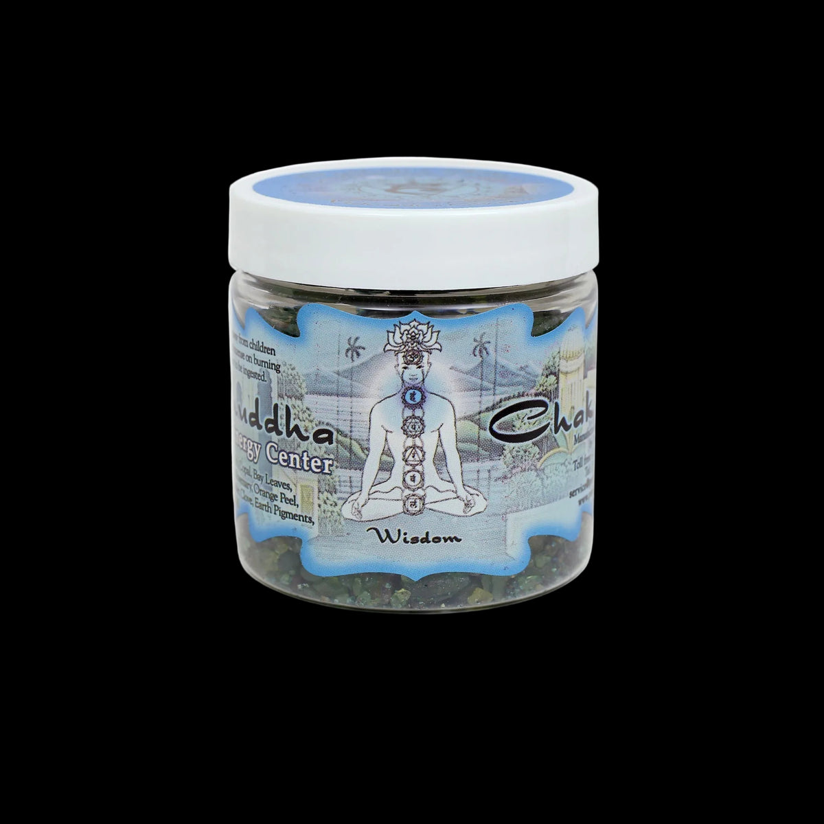 Prabhuji Resin Incense Throat Chakra Vishuddha - Communication and Responsibility - 2.4oz jar   - Mystic Journey Path