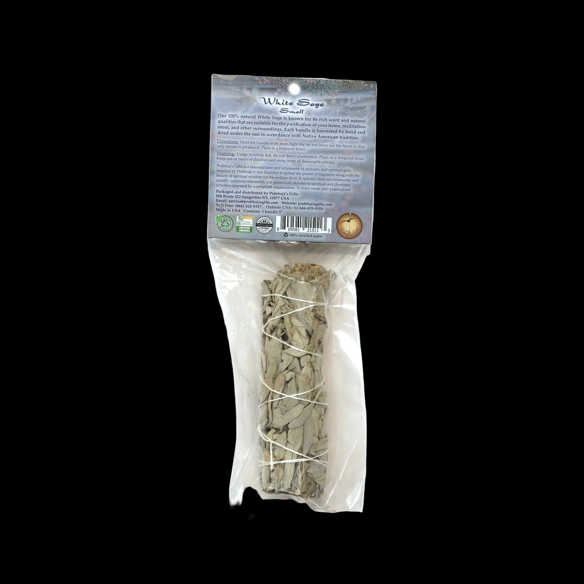 White Sage Smudge Stick - Small Bundle (5" - 6") - Mystic Journey Path