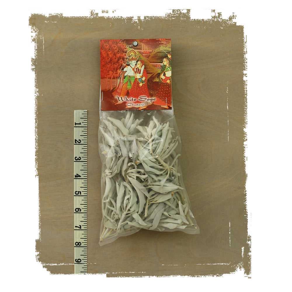 White Sage Smudge Clusters - 2oz bag - Mystic Journey Path
