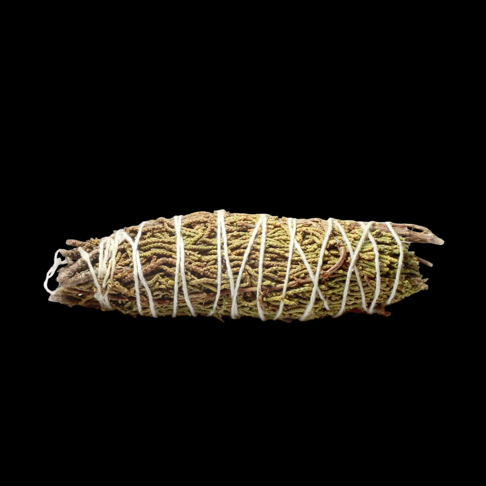 Prabhuji Smudging Herbs - Juniper Smudge Stick -  2 mini Bundles 4" - Mystic Journey Path