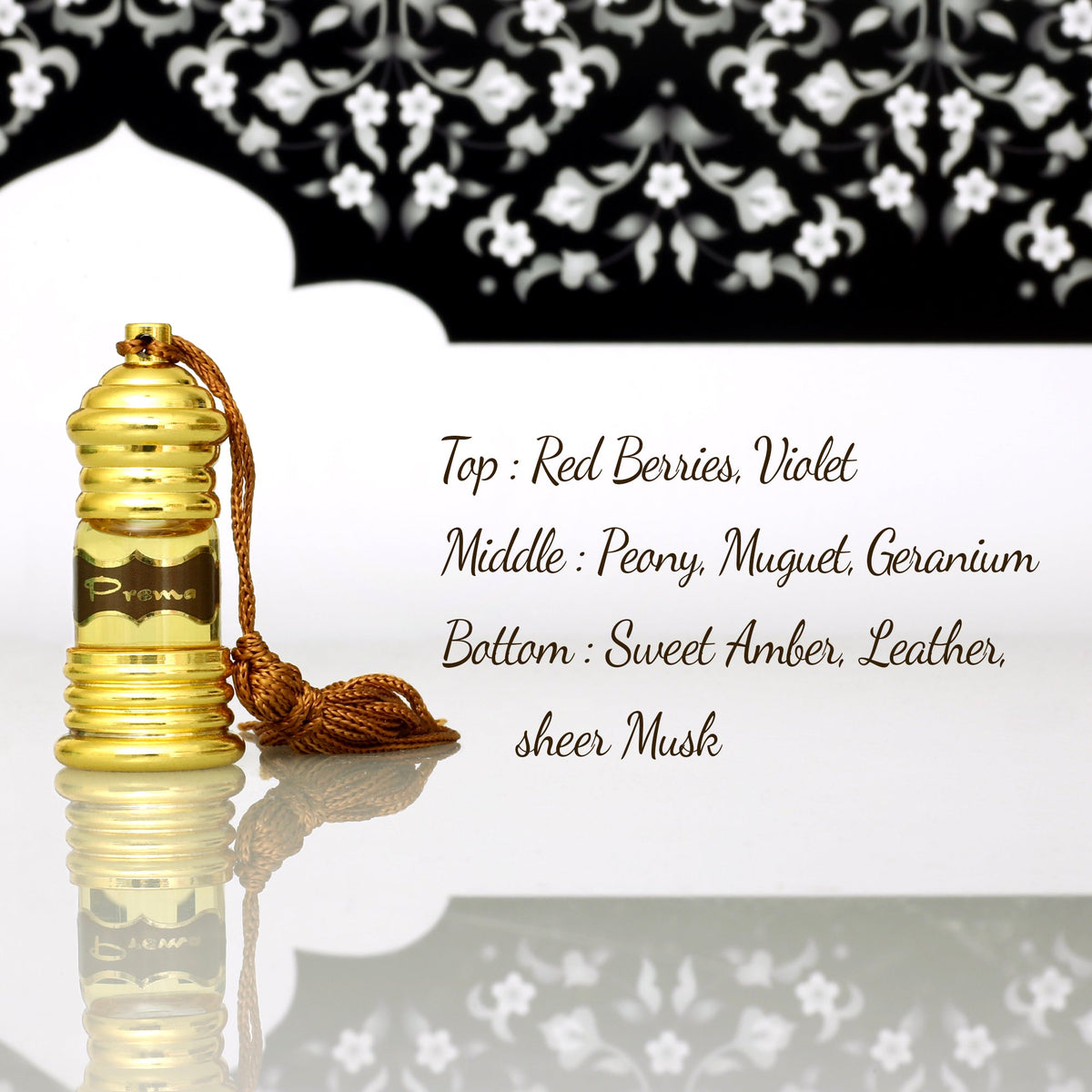 Prabhuji Attar Oil Prema for Bliss - 3ml - Unisex - Mystic Journey Path