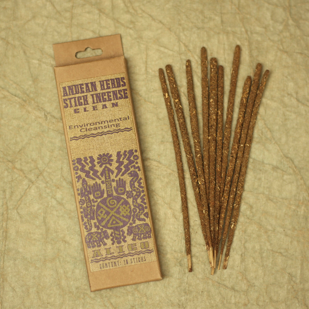 Prabhuji Smudging Incense - Clean - Andean Herbs Incense Sticks - Environmental Cleansing - Mystic Journey Path