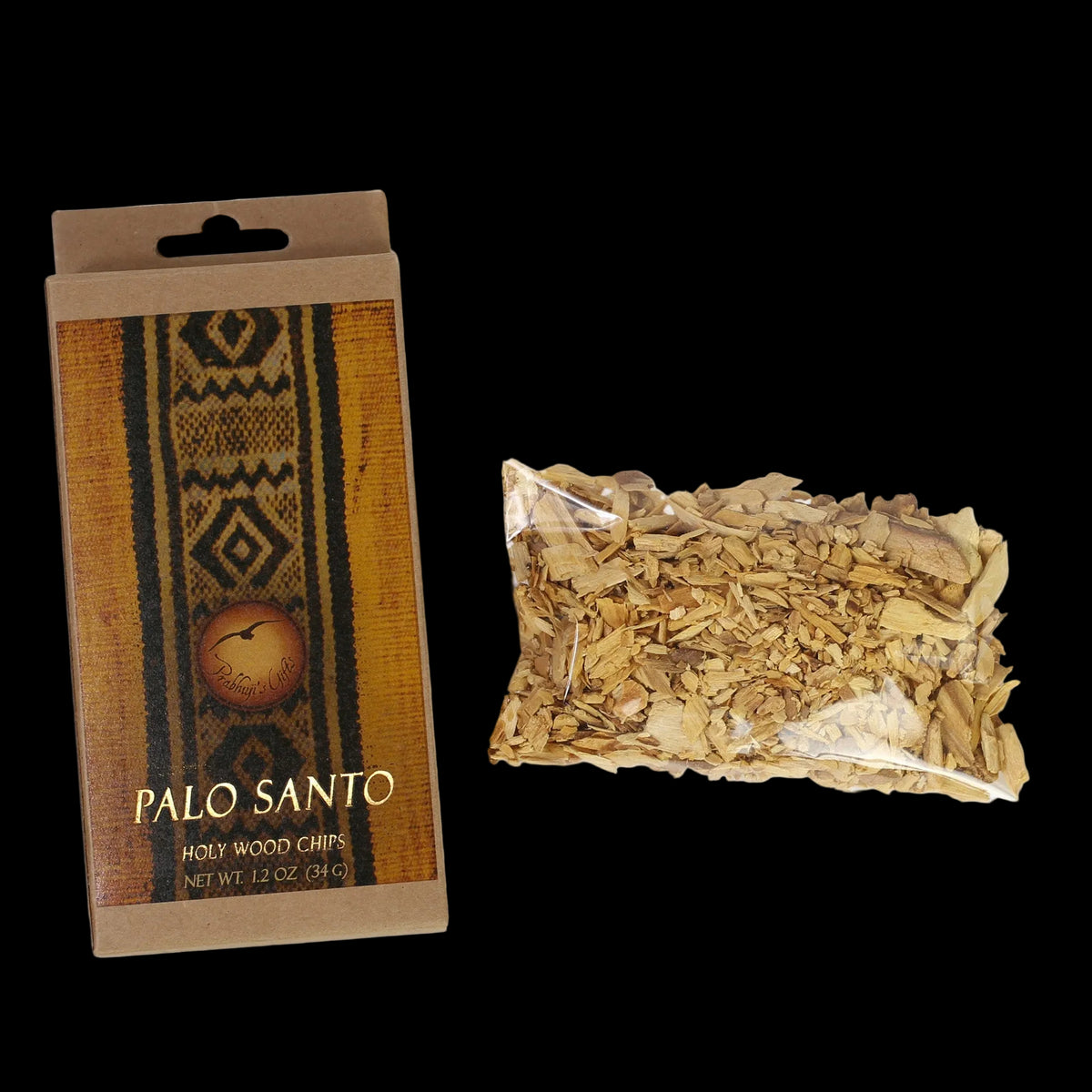 Prabhuji Palo Santo Raw Incense Wood - Chips - 1.2 oz (34 g)  - Mystic journey Path