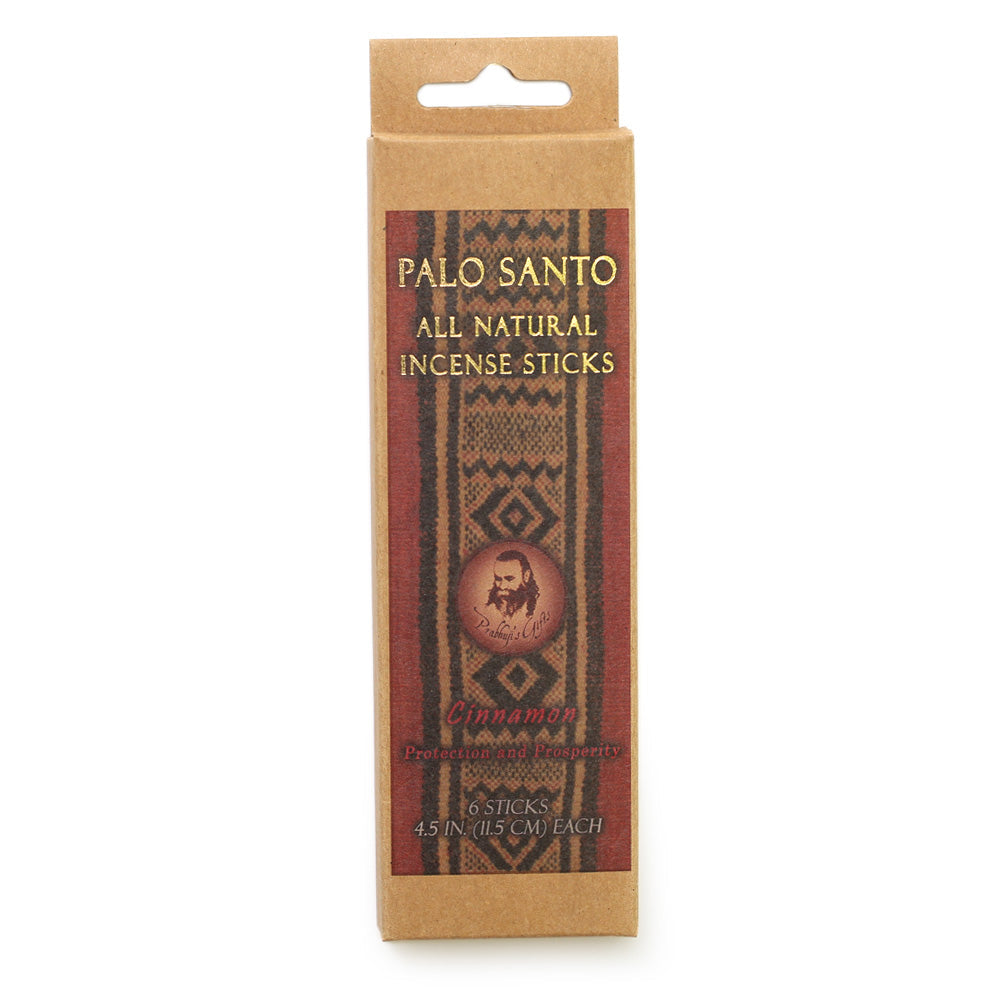 Prabhuji Palo Santo and Cinnamon Incense Sticks - Protection & Prosperity -  6 Incense Sticks - Mystic Journey Path