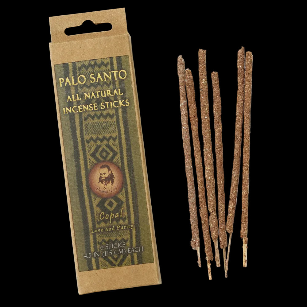 Prabhuji Palo Santo and Copal Incense Sticks - Love & Purity -  6 Incense Sticks - Mystic Journey Path