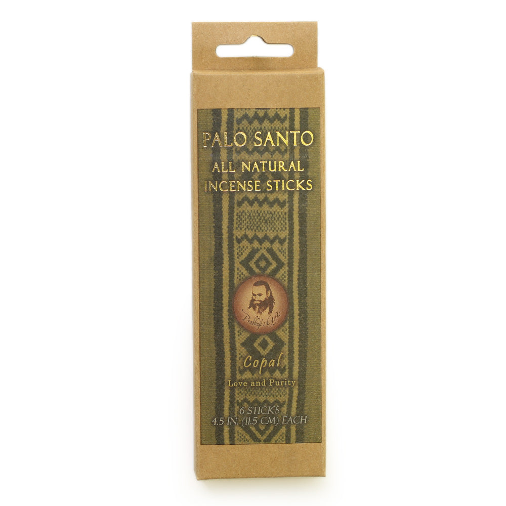 Prabhuji Palo Santo and Copal Incense Sticks - Love & Purity -  6 Incense Sticks - Mystic Journey Path