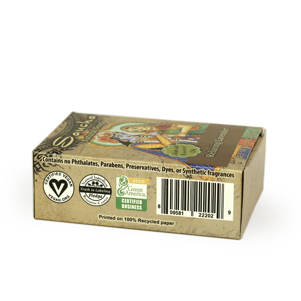 Soap Bar Saucha - Natural Relaxing Lavender - 3.5 oz (100g) - Wholesale and Retail Prabhuji's Gifts - Mystic Journey Path