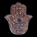 Prabhuji Decor - Wooden Hamsa - Cherry Blossom 7"x6"  - Mystic Journey Path