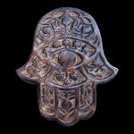 Decor - Wooden Hamsa - Pomegranate 7"x6", Hand of Mary, Hand of Fatima - Wholesale and Retail Prabhuji's Gifts  - Mystic Journey Path