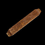 Prabhuji Decor - Wooden Mezuzah Case 9"x1.5" Ornamental  - Mystic Journey Path
