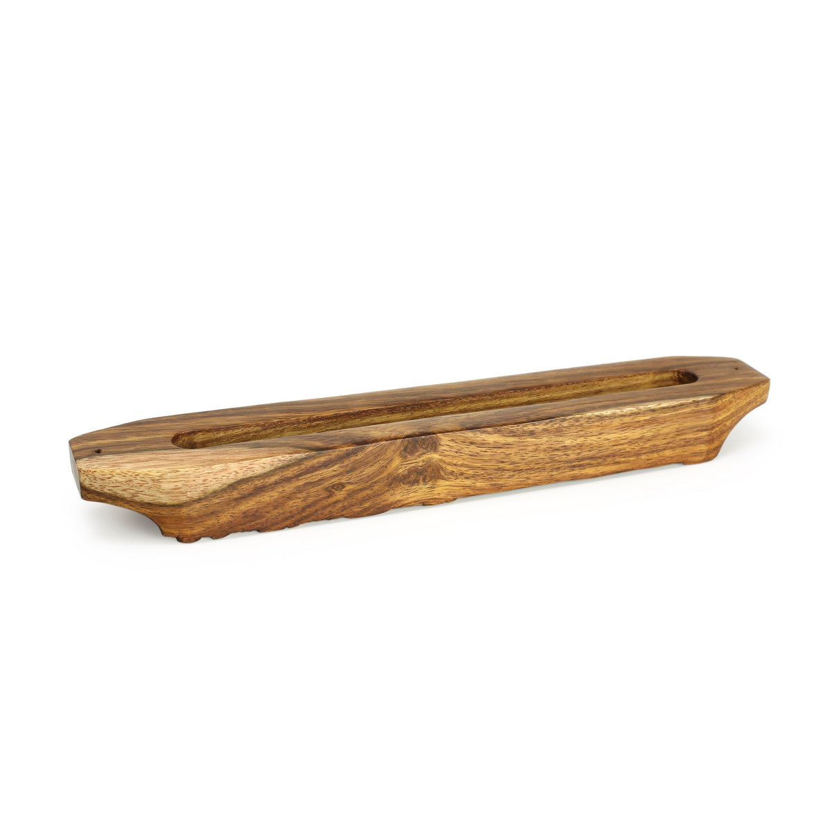 Prabhuji Decor - Wooden Mezuzah Case 9"x1.5" Ornamental  - Mystic Journey Path