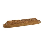 Prabhuji Decor - Wooden Mezuzah Case 9"x1.5" Garden  - Mystic Journey Path