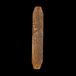 Prabhuji Decor - Wooden Mezuzah Case 9"x1.5" Peacock  - Mystic Journey Path