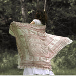 Meditation Yoga Prayer Shawl - Maha Mantra - White Large   - Mystic Journey Path