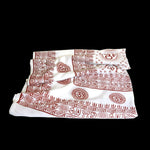 Prabhuji Meditation Yoga Prayer Shawl - Mantra Om - White Large  - Mystic Journey Path