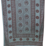 Meditation Yoga Prayer Shawl - Mantra Om - Grey Large   - Mystic Journey Path