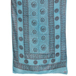 Prabhuji Meditation Yoga Prayer Shawl - Mantra Om - Turquoise Large  - Mystic Journey Path