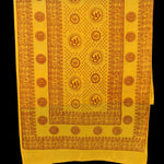 Prabhuji Meditation Yoga Prayer Shawl - Mantra Om - Yellow Large  - Mystic Journey Path