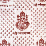 Prabhuji Meditation Yoga Prayer Shawl - Ganesh - White Large  - Mystic Journey Path