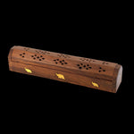 Prabhuji Incense Burner - Wooden Box with Storage - Elephant - Mystic Journey Path