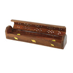 Prabhuji Incense Burner - Wooden Box with Storage - Elephant - Mystic Journey Path