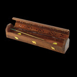 Prabhuji Incense Burner - Wooden Box with Storage - Elephant - Mystic Journey Path