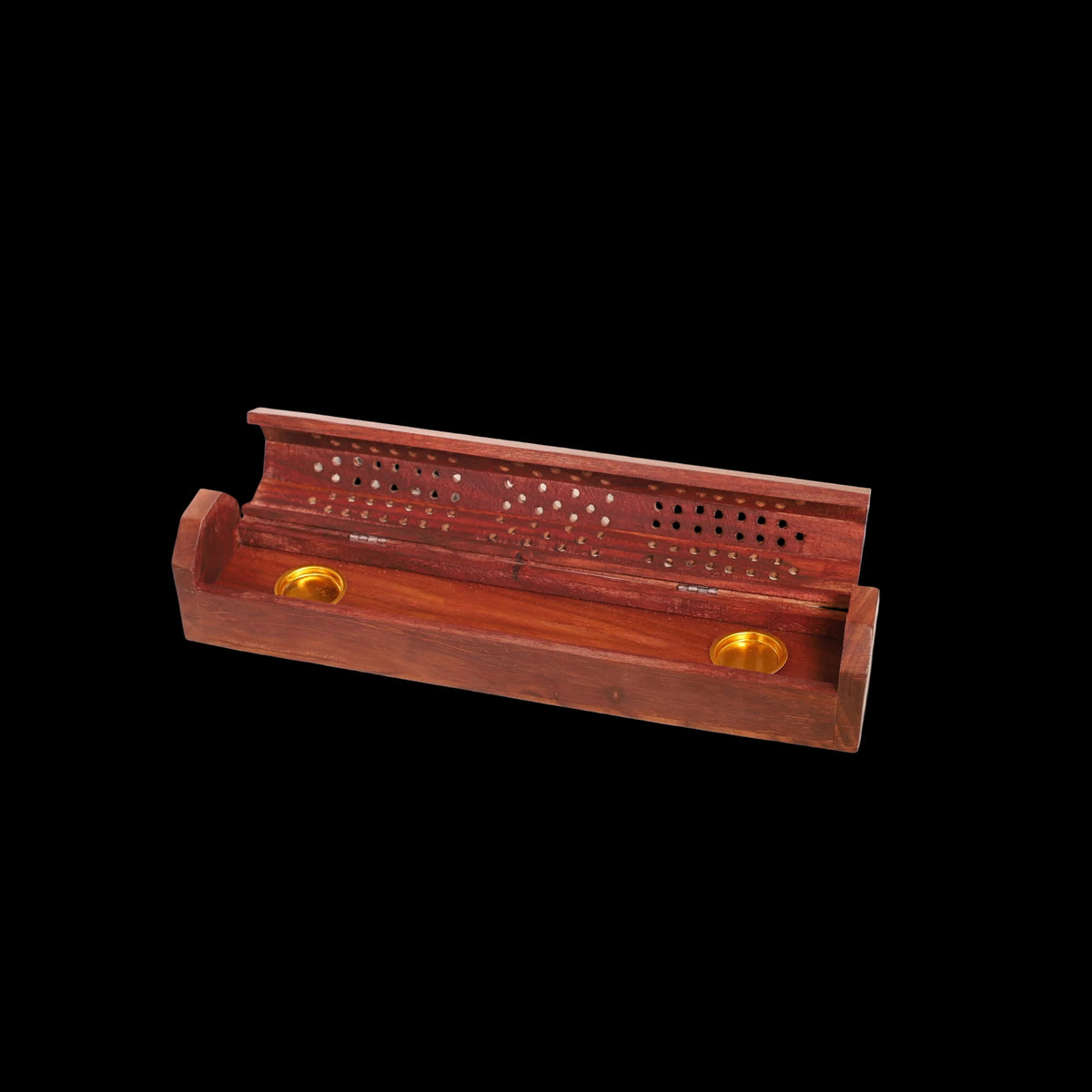 Incense Burner - Wooden Box with Storage - Plenty - Mystic Journey Path