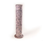 Prabhuji Incense Burner - Soapstone Tower Rose Vine Jali - Mystic Journey Path