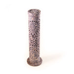 Prabhuji Incense Burner - Soapstone Tower Rose Vine Jali - Mystic Journey Path