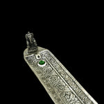 Prabhuji Incense Burner -  Ornate Metal Ganesh Rectangular  - Mystic journey Path