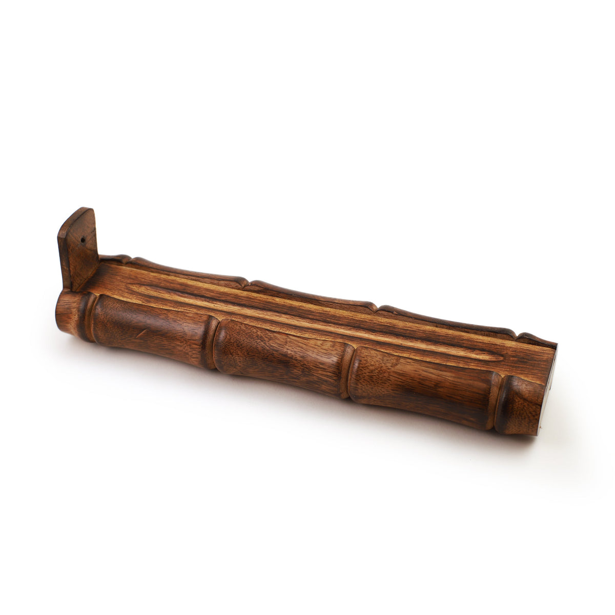 Prabhuji Incense Burner - Bamboo Holder and Storage - 12 inches - Mystic Journey Path