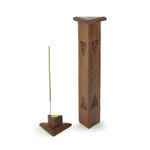 Prabhuji Incense Burner - Wooden Triangle Tower - Mystic Journey Path