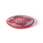 Prabhuji Incense Burner - Soapstone Plate Root Chakra Muladhara 3" - Mystic Journey Path