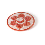 Prabhuji Incense Burner - Soapstone Plate Sacral Chakra Svadhishtana 3" - Mystic Journey Path