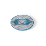 Prabhuji Incense Burner - Soapstone Plate Third Eye Chakra Ajna 3" - Mystic Journey Path