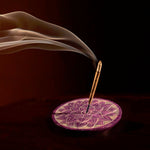 Prabhuji Incense Burner - Soapstone Plate Crown Chakra Sahasrara 3" - Mystic Journey Path
