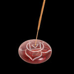 Prabhuji Incense Burner - Soapstone Pebble Root Chakra Muladhara 2.5" - Mystic Journey Path